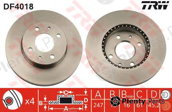  TRW part DF4018 Brake Disc