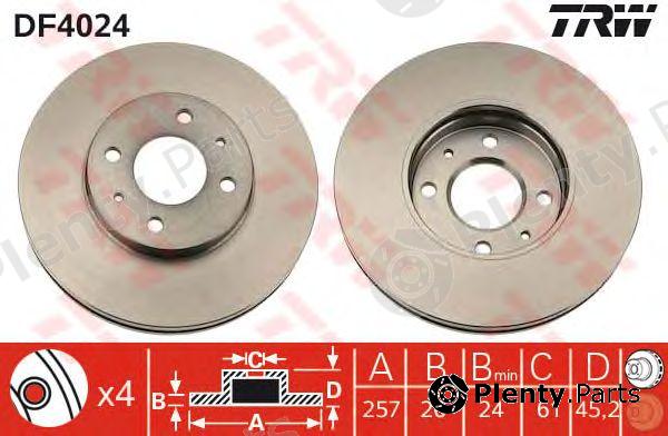  TRW part DF4024 Brake Disc