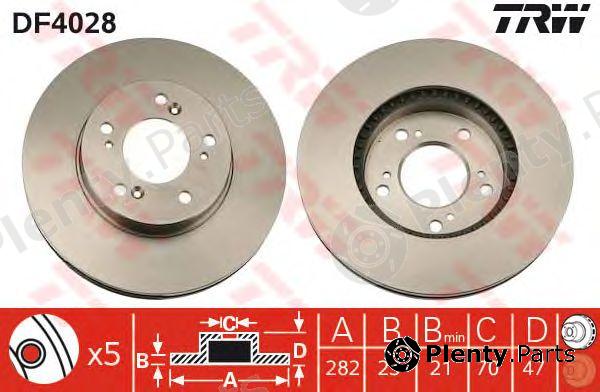  TRW part DF4028 Brake Disc