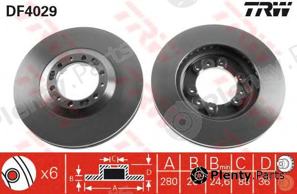  TRW part DF4029 Brake Disc