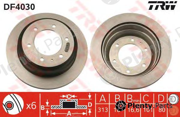  TRW part DF4030 Brake Disc