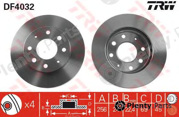  TRW part DF4032 Brake Disc