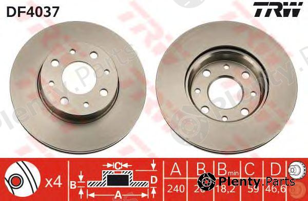  TRW part DF4037 Brake Disc