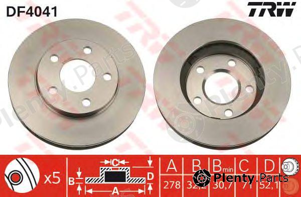  TRW part DF4041 Brake Disc