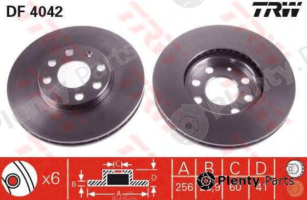  TRW part DF4042 Brake Disc