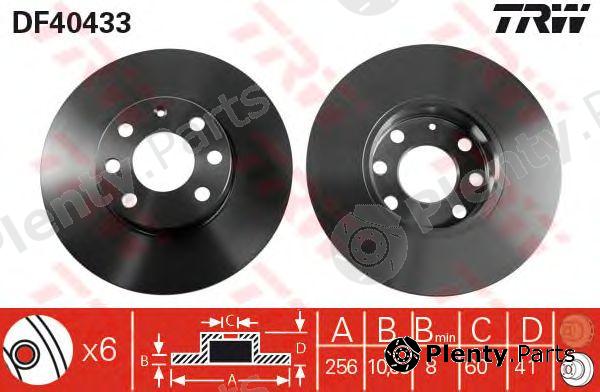  TRW part DF4043 Brake Disc