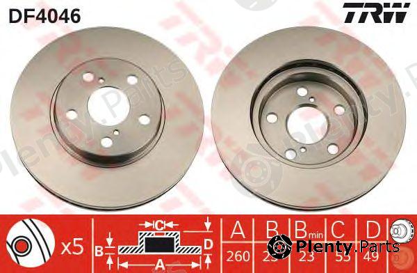  TRW part DF4046 Brake Disc