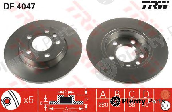  TRW part DF4047 Brake Disc