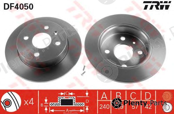  TRW part DF4050 Brake Disc