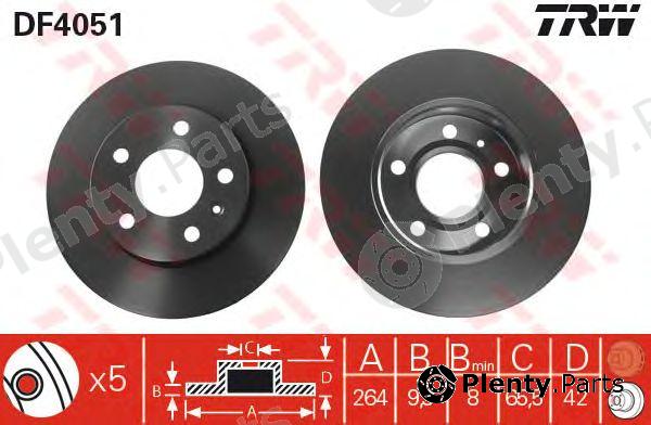  TRW part DF4051 Brake Disc