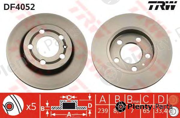  TRW part DF4052 Brake Disc
