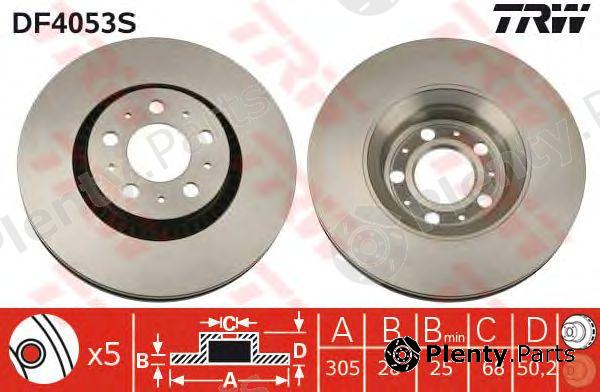  TRW part DF4053S Brake Disc