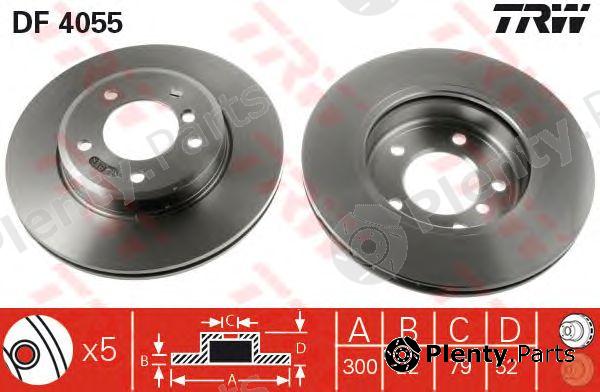  TRW part DF4055 Brake Disc