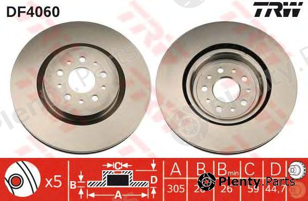  TRW part DF4060 Brake Disc