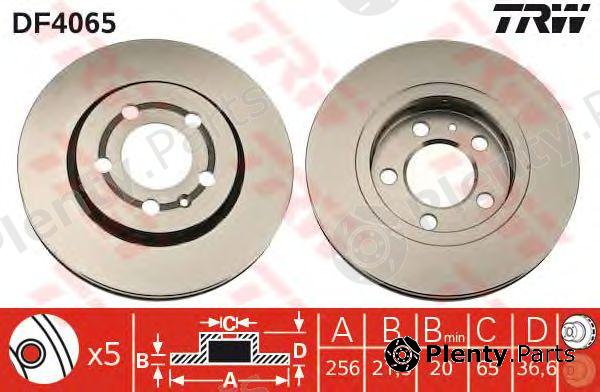  TRW part DF4065 Brake Disc