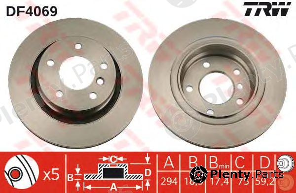  TRW part DF4069 Brake Disc