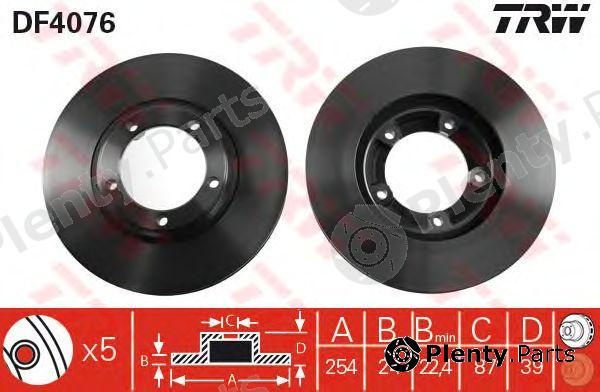  TRW part DF4076 Brake Disc