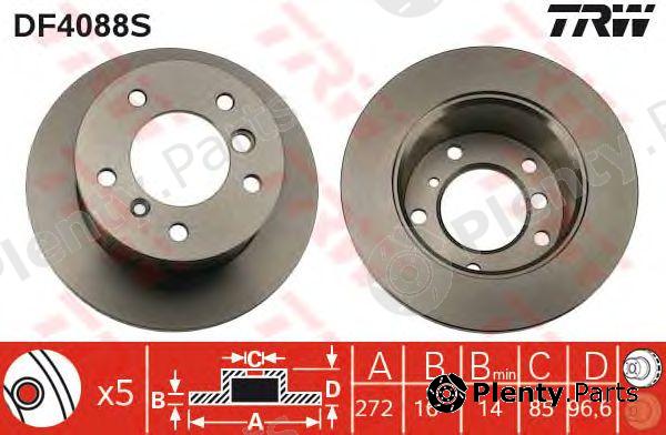  TRW part DF4088S Brake Disc
