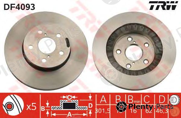  TRW part DF4093 Brake Disc