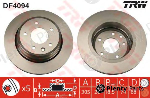  TRW part DF4094 Brake Disc