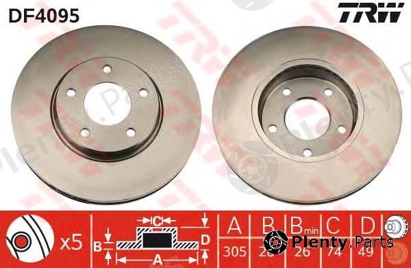  TRW part DF4095 Brake Disc