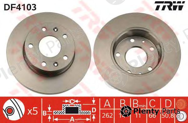  TRW part DF4103 Brake Disc