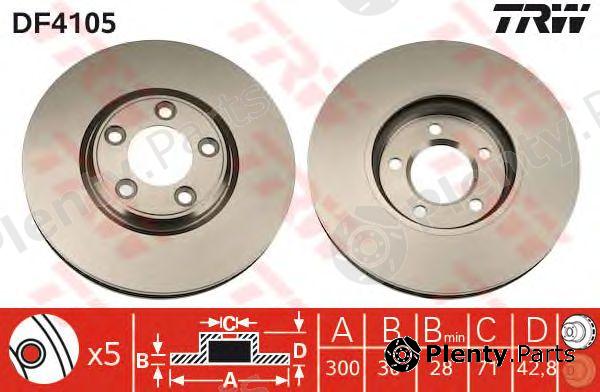  TRW part DF4105 Brake Disc