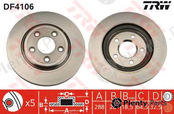  TRW part DF4106 Brake Disc