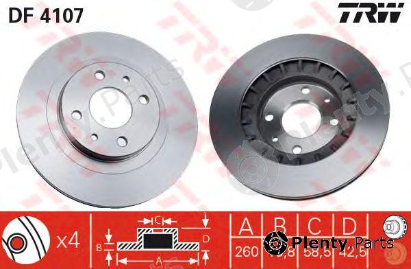  TRW part DF4107 Brake Disc