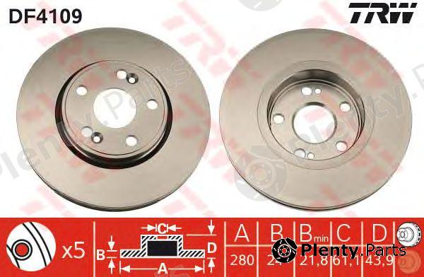  TRW part DF4109 Brake Disc