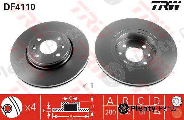  TRW part DF4110 Brake Disc