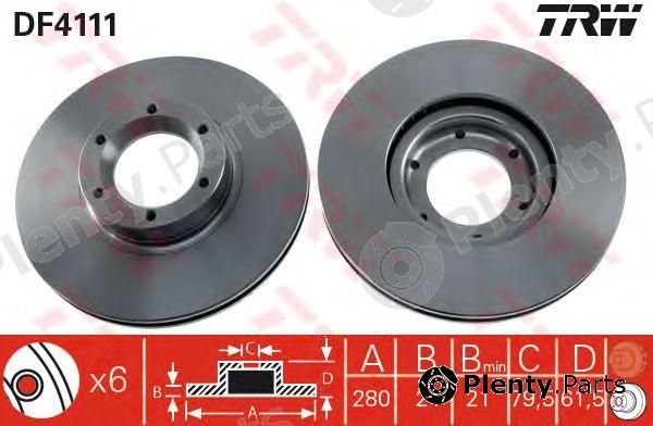  TRW part DF4111 Brake Disc