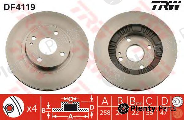  TRW part DF4119 Brake Disc