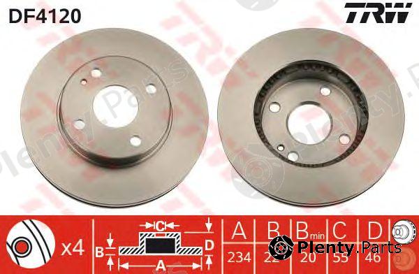  TRW part DF4120 Brake Disc