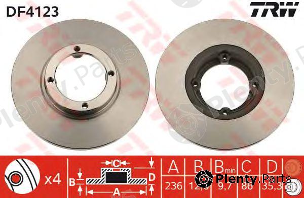  TRW part DF4123 Brake Disc