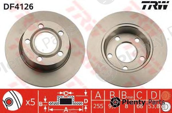  TRW part DF4126 Brake Disc