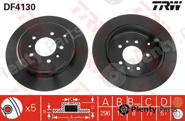  TRW part DF4130 Brake Disc