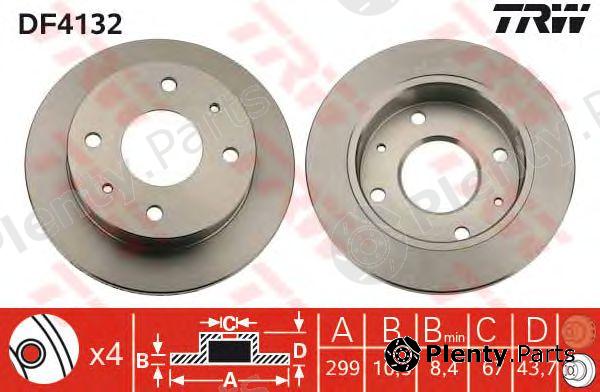  TRW part DF4132 Brake Disc