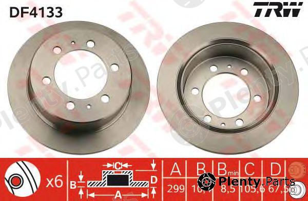  TRW part DF4133 Brake Disc