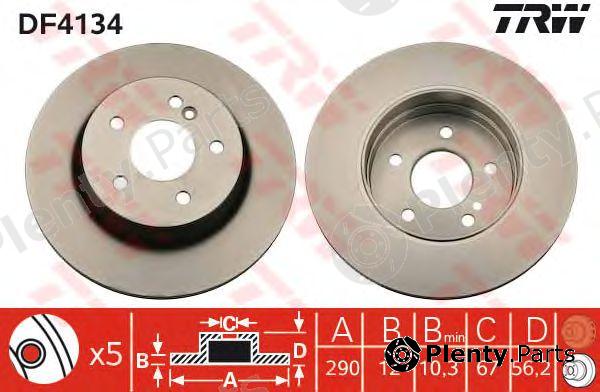  TRW part DF4134 Brake Disc