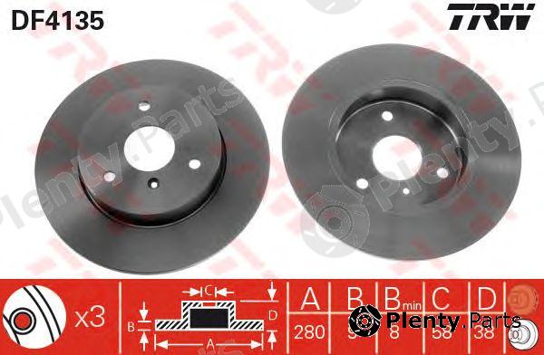  TRW part DF4135 Brake Disc