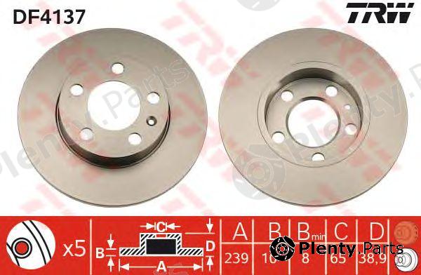  TRW part DF4137 Brake Disc