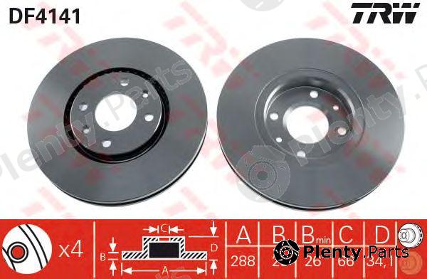  TRW part DF4141 Brake Disc