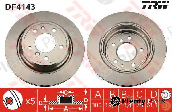 TRW part DF4143 Brake Disc