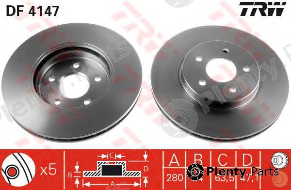  TRW part DF4147 Brake Disc