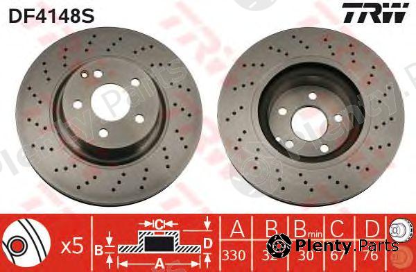  TRW part DF4148S Brake Disc