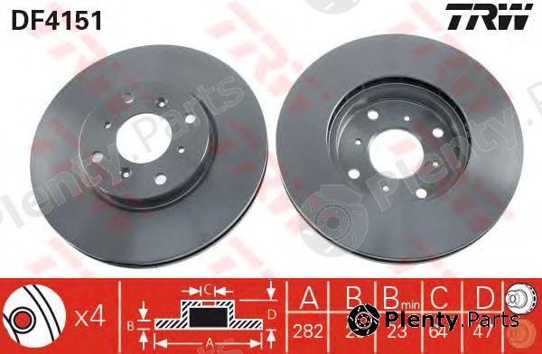 TRW part DF4151 Brake Disc