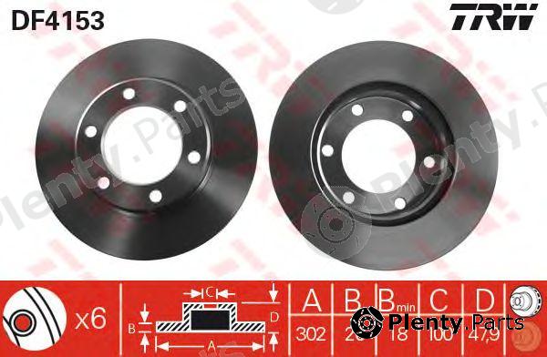  TRW part DF4153 Brake Disc