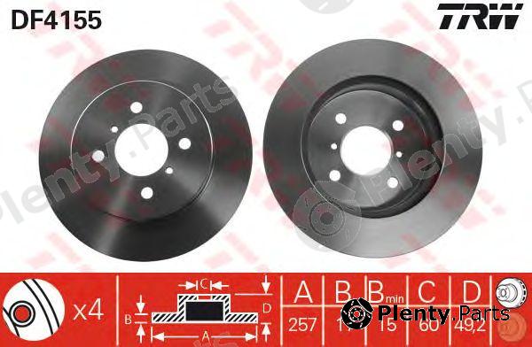  TRW part DF4155 Brake Disc