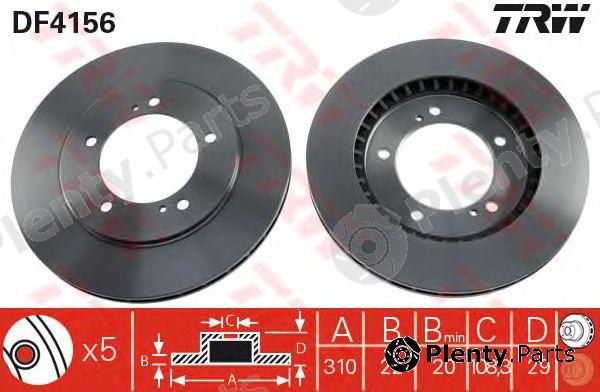  TRW part DF4156 Brake Disc